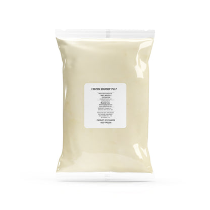 SOURSOP / GUANABANA PULP WITH SEEDS (Box of 4 - 10lbs)
