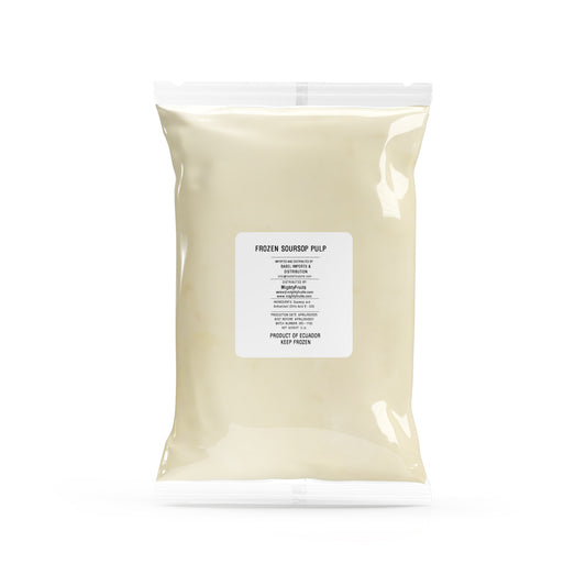 SOURSOP / GUANABANA PULP WITH SEEDS (Box of 4 - 10lbs)
