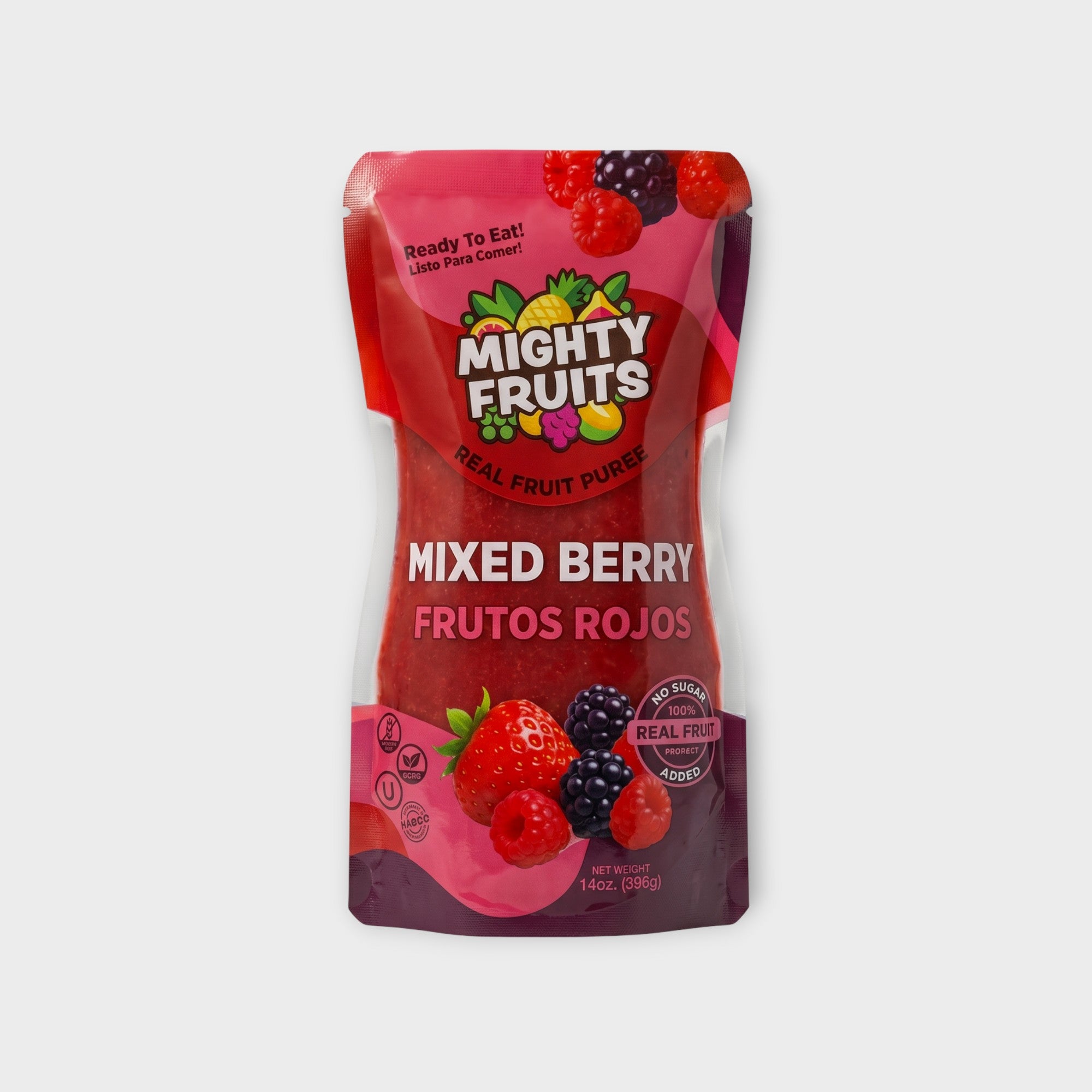 14 oz Pouch · Mixed Berry Purée | Frutos Rojos