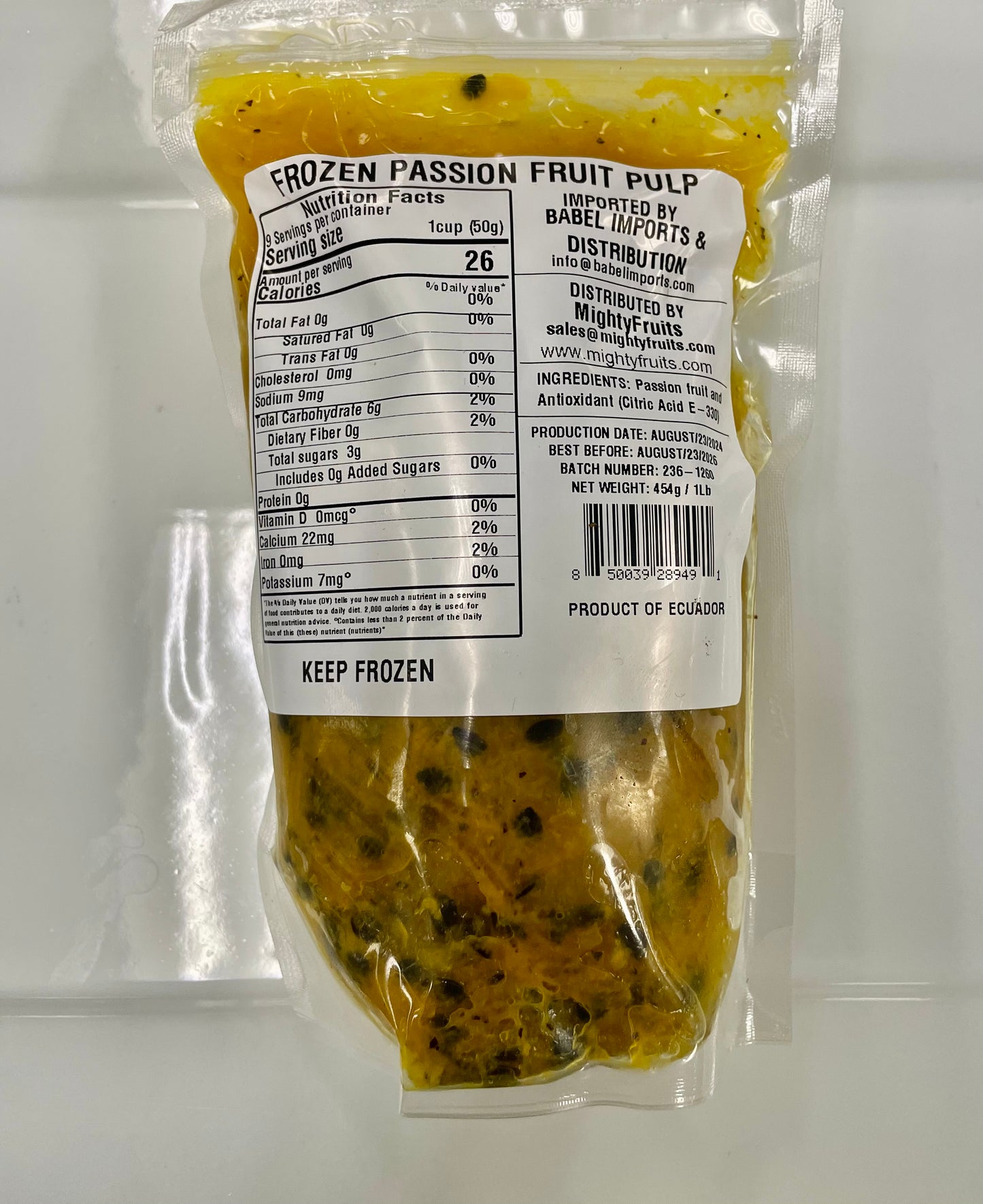 PASSION FRUIT PULP (with seeds)