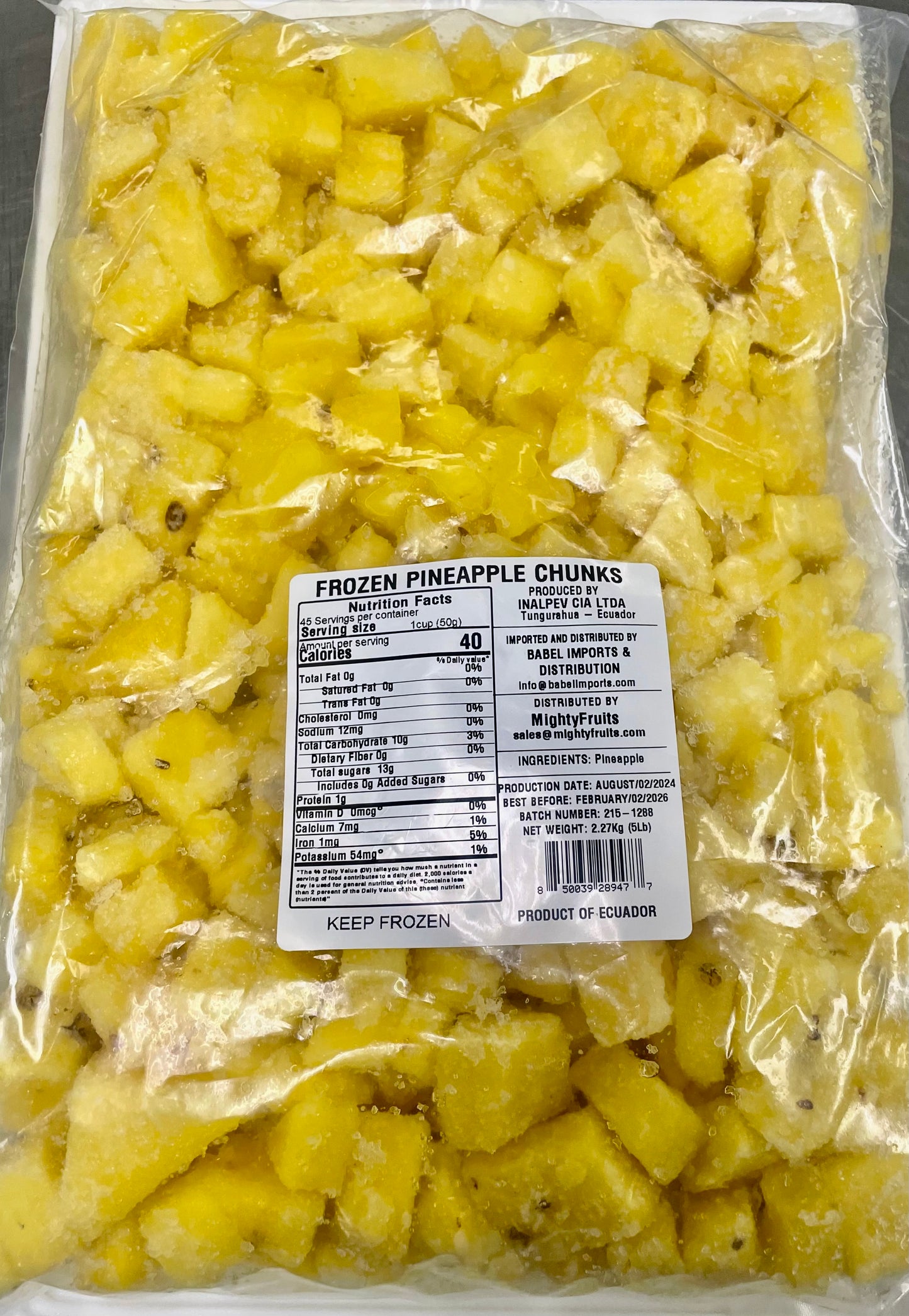 PINEAPPLE CHUNCKS IQF