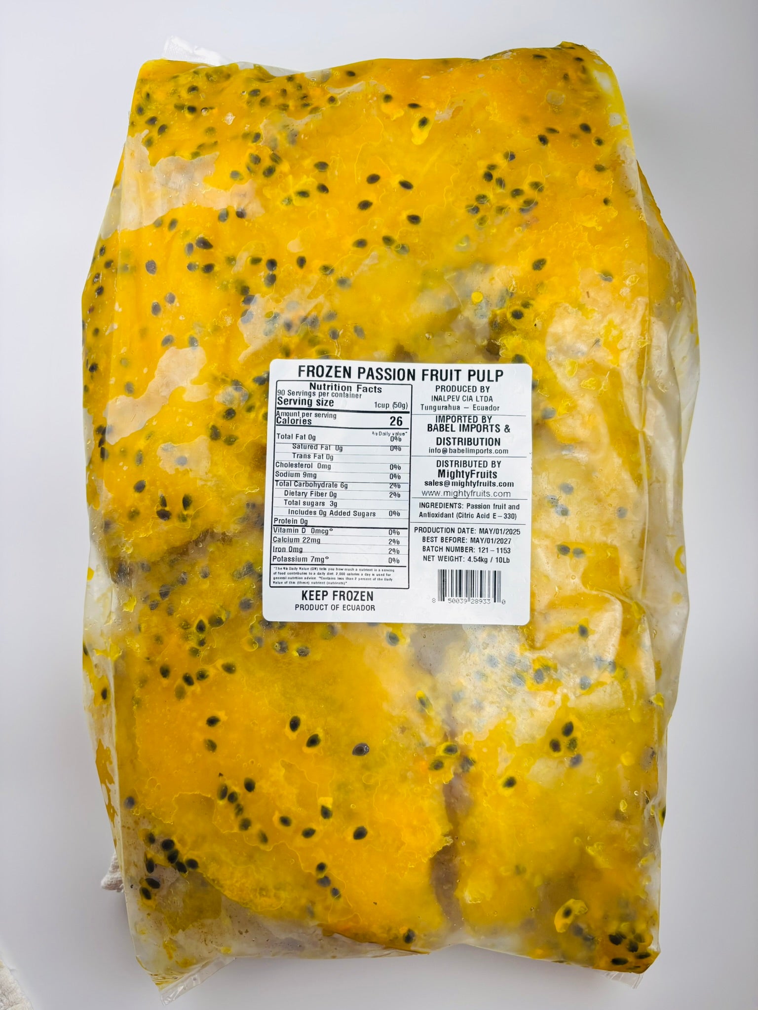 5 lbs - Passion Fruit Pulp - with seeds