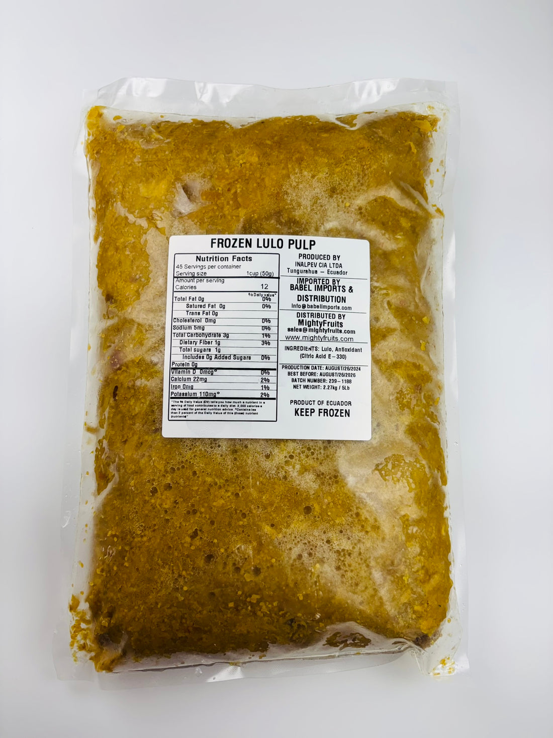 5 lbs - Lulo Pulp