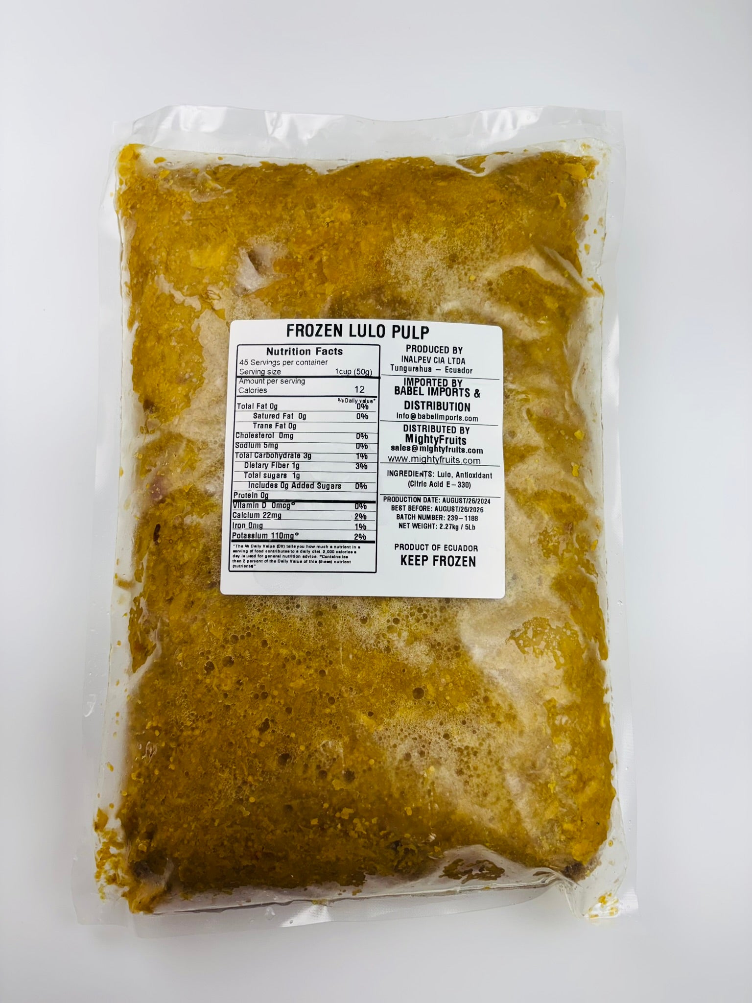 5 lbs - Lulo Pulp