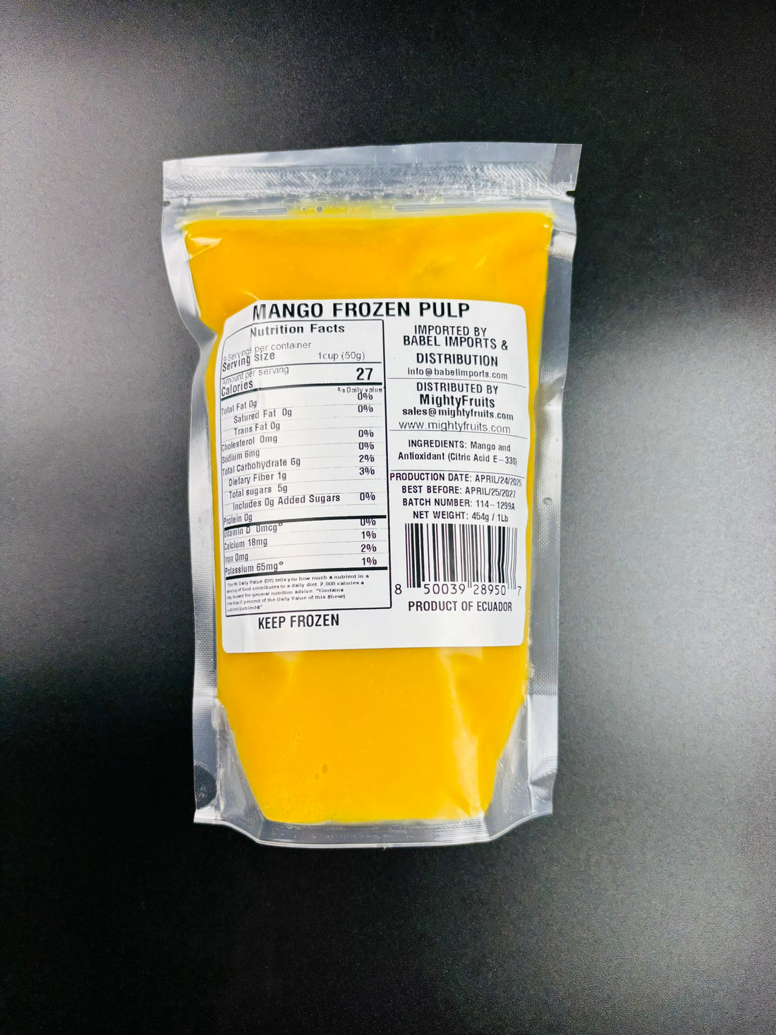 1 lb. Pouch - Mango Puree