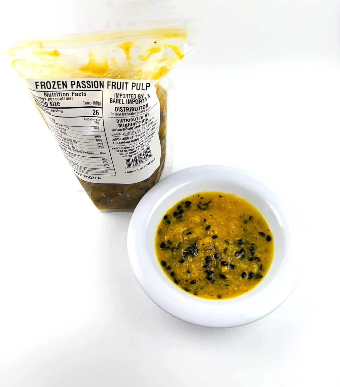 1 lb. Pouch - Passion Fruit Pulp - with seeds