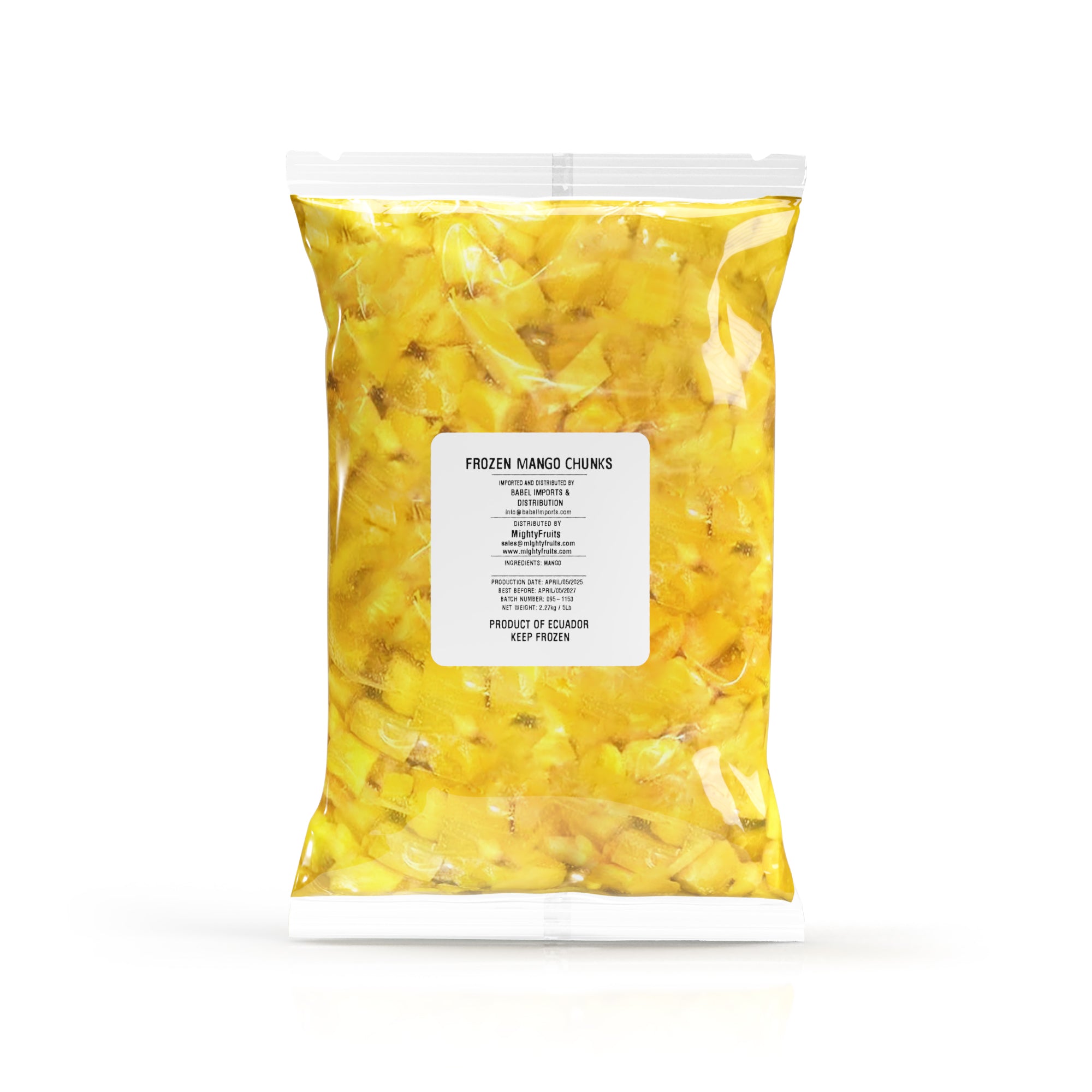 5 lbs - Pineapple Chunks - IQF