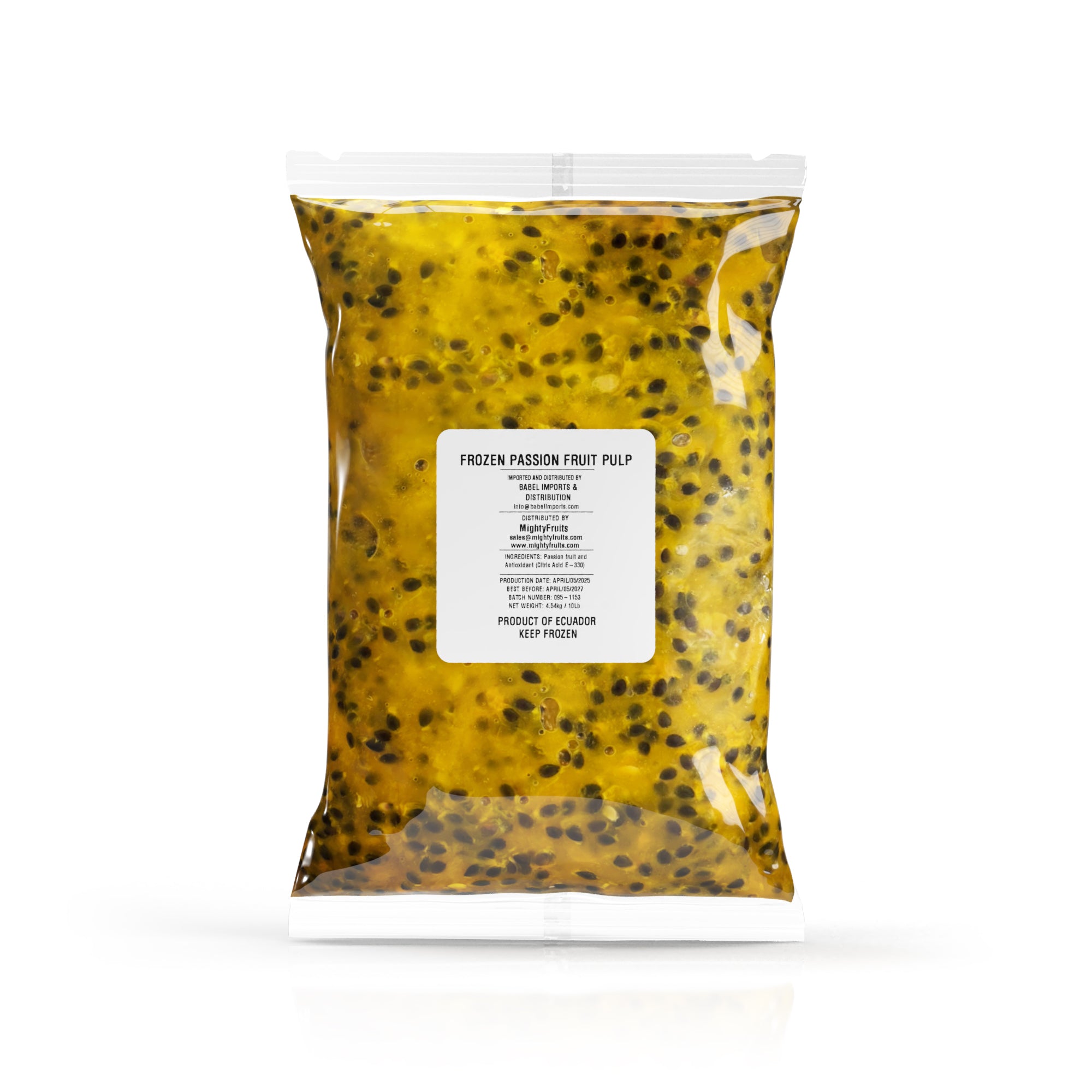 10 lbs - Passion Fruit Pulp - with seeds