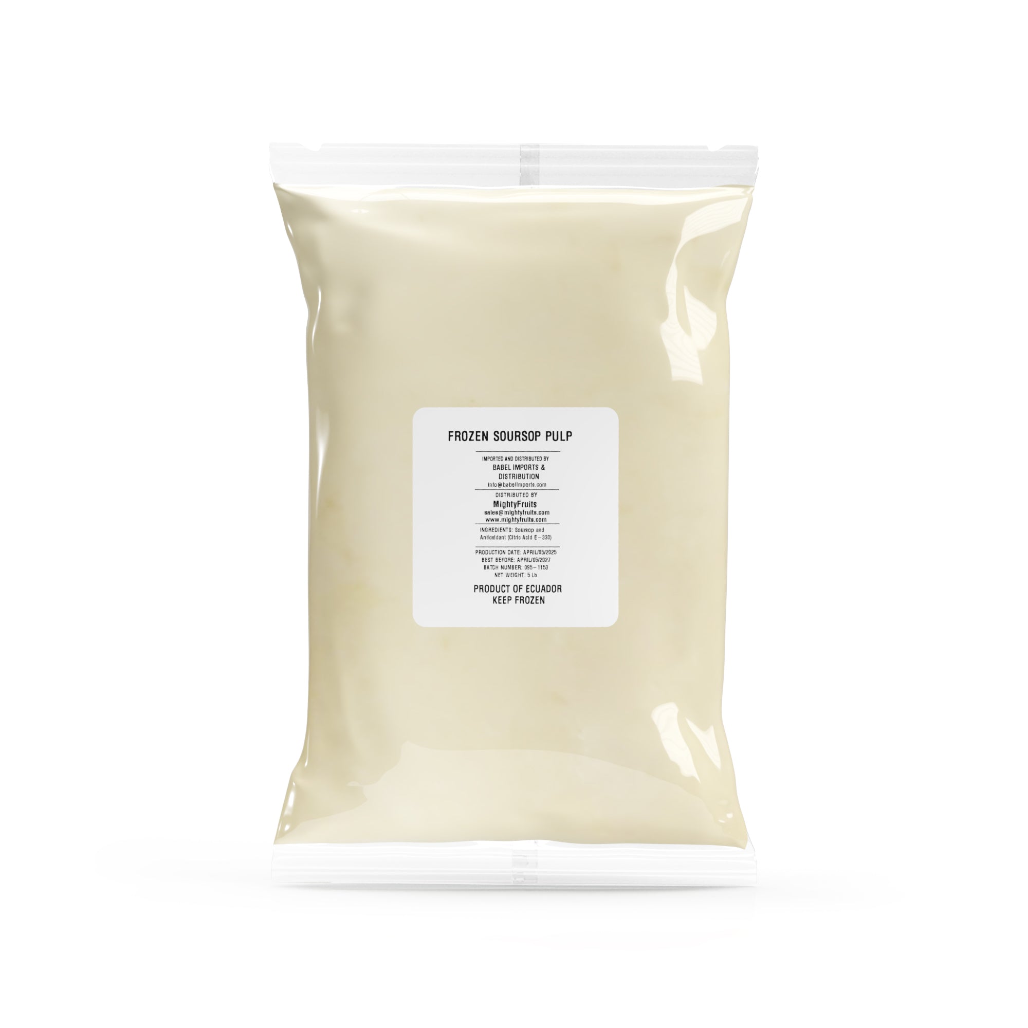 10 lbs - Soursop Pulp - with seeds