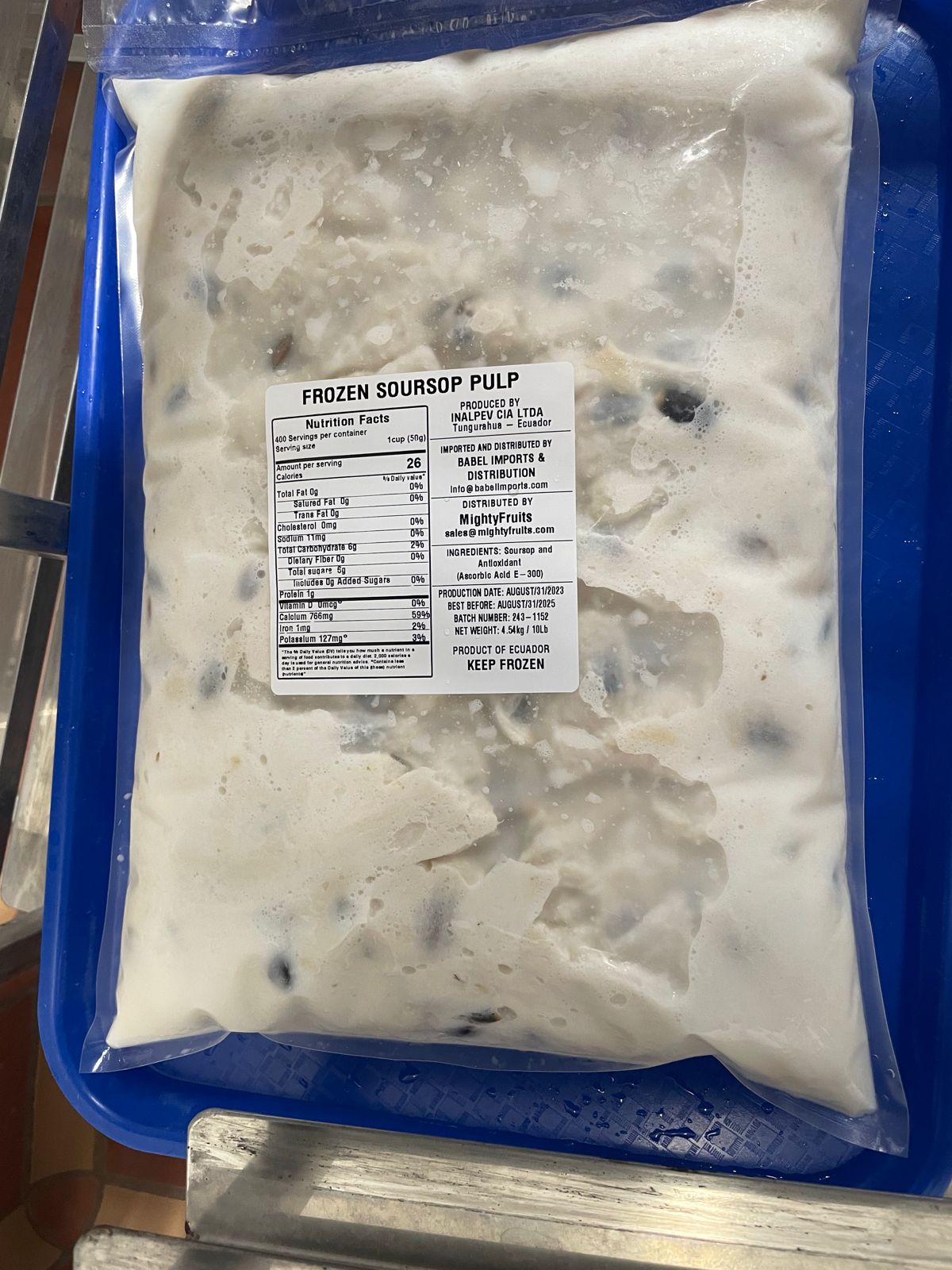 SOURSOP / GUANABANA PULP (without seeds)