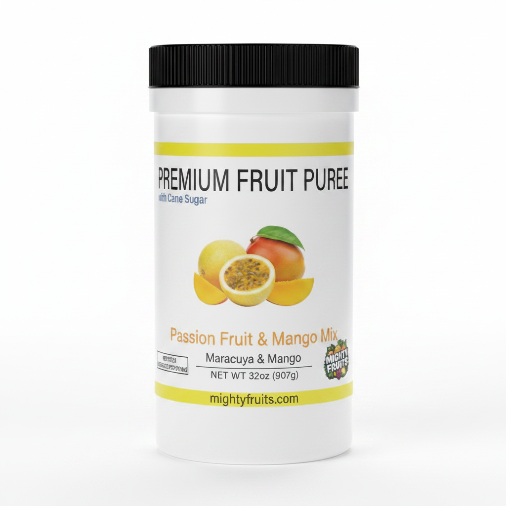 32 oz | Premium Puree | Passion Fruit & Mango Mix