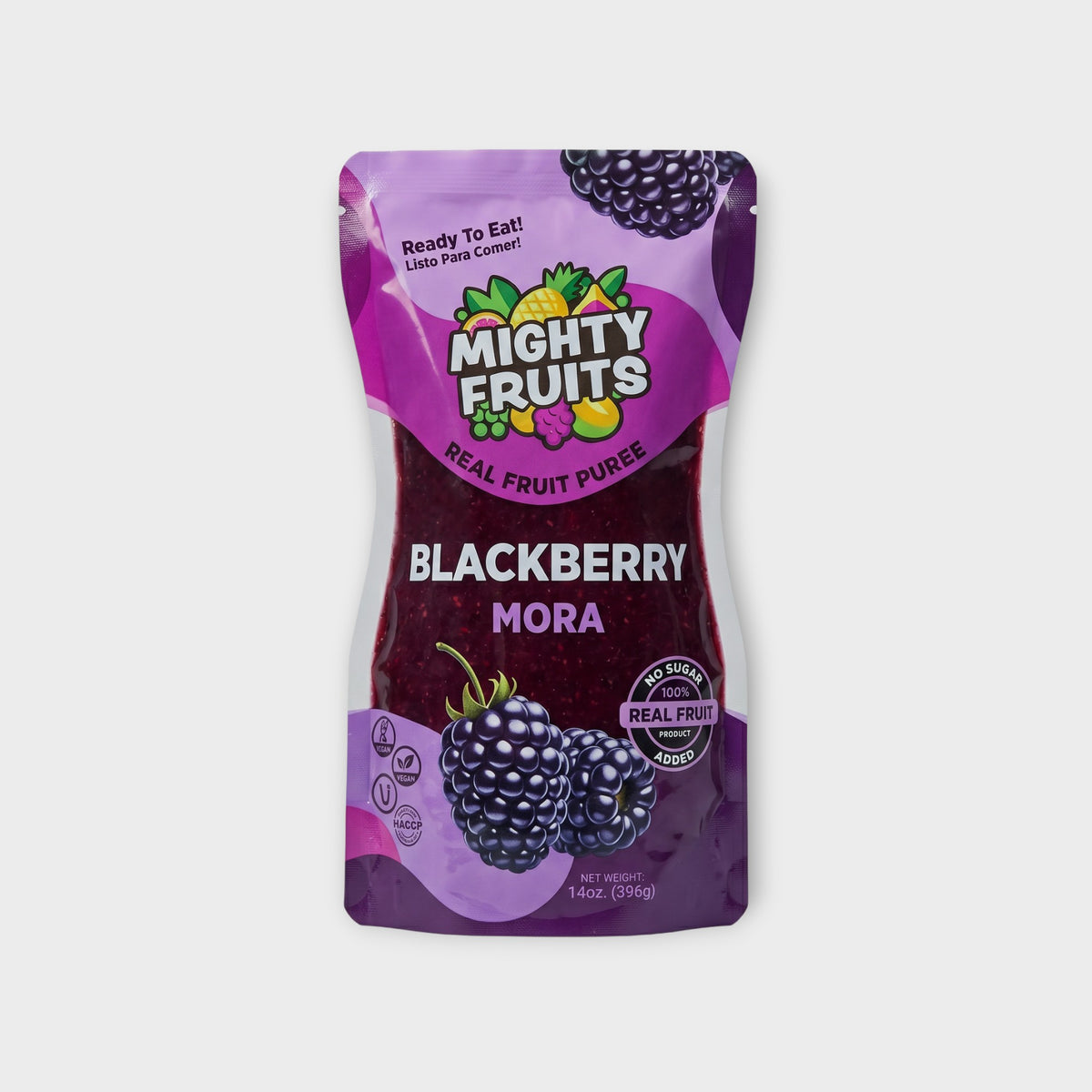 14 oz Pouch · Blackberry Purée | Mora